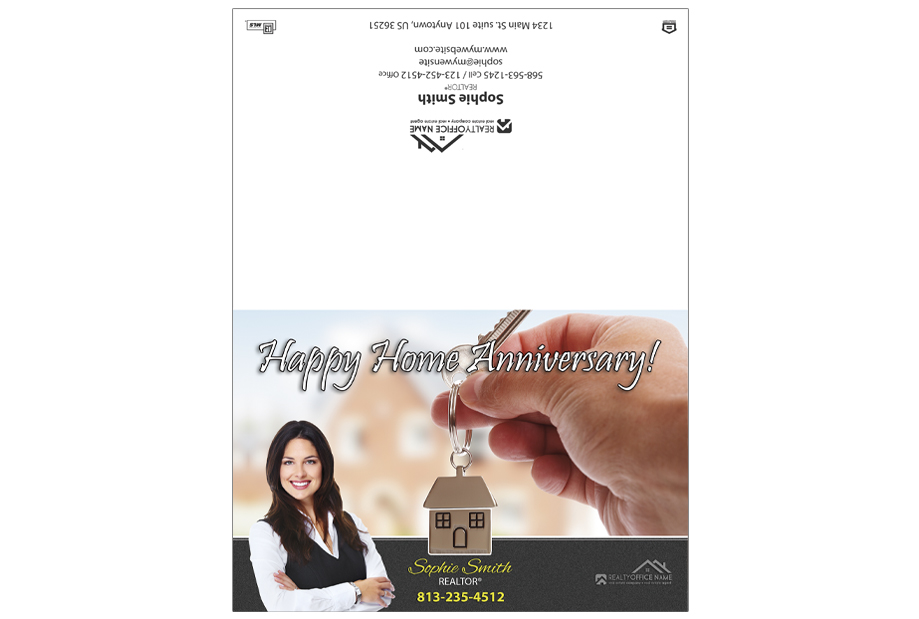 Real Estate Greeting Cards, Real Estate Cards, Realtor Greeting Cards, Realtor Cards, Broker Greeting Cards, Real Estate Agent Cards, Real Estate Office Cards, Happy home Anniversary Cards