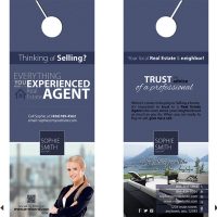 Real Estate Door Hangers | Real Estate Agent Door Hangers, Real Estate Office Door Hangers, Realtor Door Hangers, Real Estate Broker Door Hangers