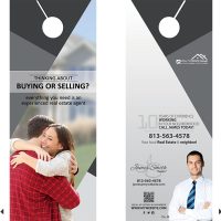 Real Estate Door Hangers | Real Estate Agent Door Hangers, Real Estate Office Door Hangers, Realtor Door Hangers, Real Estate Broker Door Hangers