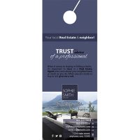 Real Estate Door Hangers | Real Estate Agent Door Hangers, Real Estate Office Door Hangers, Realtor Door Hangers, Real Estate Broker Door Hangers