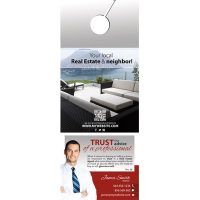 Real Estate Door Hangers | Real Estate Agent Door Hangers, Real Estate Office Door Hangers, Realtor Door Hangers, Real Estate Broker Door Hangers