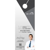 Real Estate Door Hangers | Real Estate Agent Door Hangers, Real Estate Office Door Hangers, Realtor Door Hangers, Real Estate Broker Door Hangers