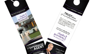 Charles Rutenberg Realty Door Hangers with Business Card