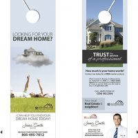 Door hangers Business Card Slits, Door Hanger Business Card Holder, Door hangers Tear Off Business Card