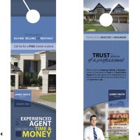 Door hangers Business Card Slits, Door Hanger Business Card Holder, Door hangers Tear Off Business Card