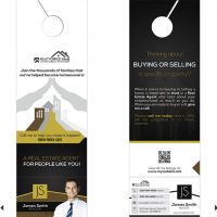 Door hangers Business Card Slits, Door Hanger Business Card Holder, Door hangers Tear Off Business Card