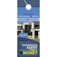 Real Estate Door Hangers, Real Estate Agent Door Hangers, Real Estate Office Door Hangers, Realtor Door Hangers, Real Estate Broker Door Hangers