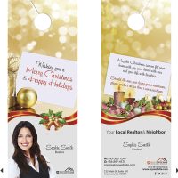 Real Estate Door Hangers, Holiday Door Hangers, Christmas Door Hangers, Real Estate Holiday Door Hangers, Realtor Holiday Door Hangers, Real Estate Agent Holiday Door Hangers, Broker Holiday Door Hangers