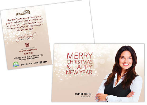 Real Estate Holiday Postcards | Realtor Holiday Postcards, Holiday Postcards for Real Estate Agents, Real Estate Agent Holiday Postcards, Holiday Postcards
