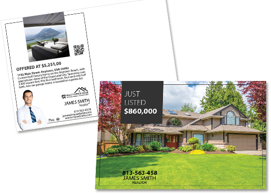 Real Estate Postcards - House Listed Postcard