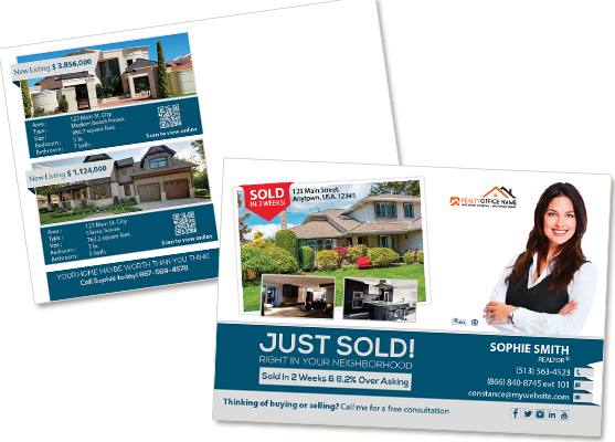Real Estate Postcards | Real Estate Agent Postcards, Real Estate Office Postcards, Realtor Postcards, Real Estate Broker Postcards