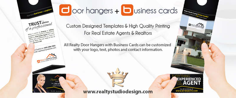 Real Estate Door Hangers Tear Off Business Card