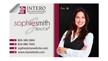 Intero Real Estate Business Card Stickers