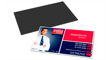Long Foster Business Card Magnets