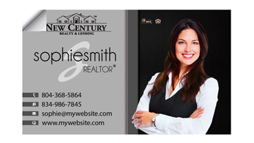New Century Realty Business Card Stickers