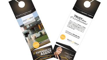 Realty One Group Door Hangers with Business Cards