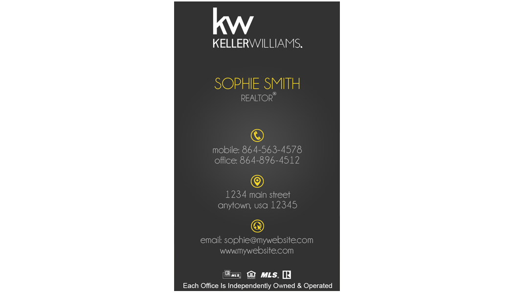 Keller Williams Business Card Templates
