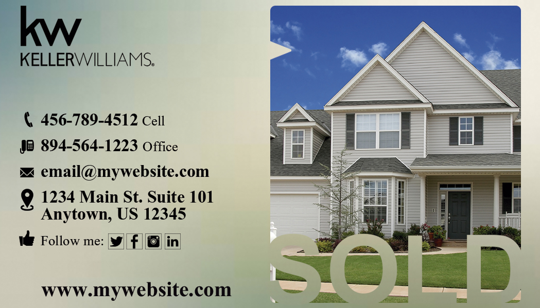 Keller Williams Business Cards, Keller Williams Business Templates, Keller Williams Business Card Ideas, Keller Williams Business Card Designs, Keller Williams Business Card Printing