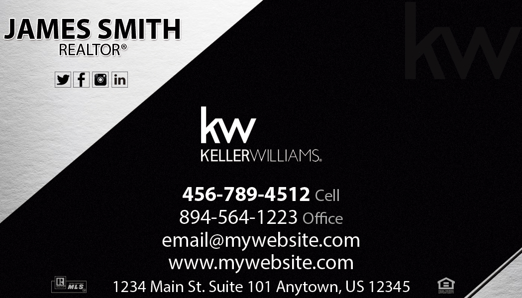 Keller Williams Business Cards, Keller Williams Realtor Business Cards, Keller Williams Agent Business Cards, Keller Williams Office Business Cards, Keller Williams Broker Business Cards