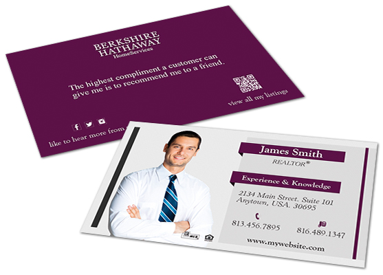 Berkshire Hathaway Business Cards, Berkshire Hathaway Agent Business Cards, Berkshire Hathaway Team Business Cards, Berkshire Hathaway Office Business Cards, Modern Berkshire Hathaway Business Cards, Berkshire Hathaway Business Card Template