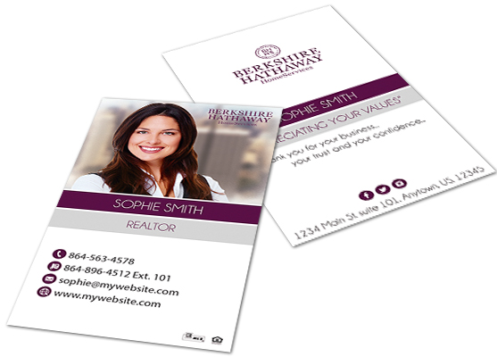 Berkshire Hathaway Business Cards, Berkshire Hathaway Agent Business Cards, Berkshire Hathaway Team Business Cards, Berkshire Hathaway Office Business Cards, Modern Berkshire Hathaway Business Cards, Berkshire Hathaway Business Card Template