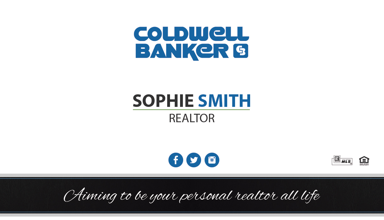 Coldwell Banker Business Card Template