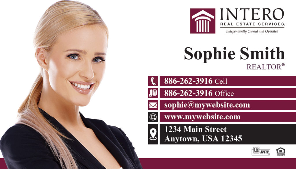 Intero Real Estate Business Cards 01 Intero Real Estate Business Card