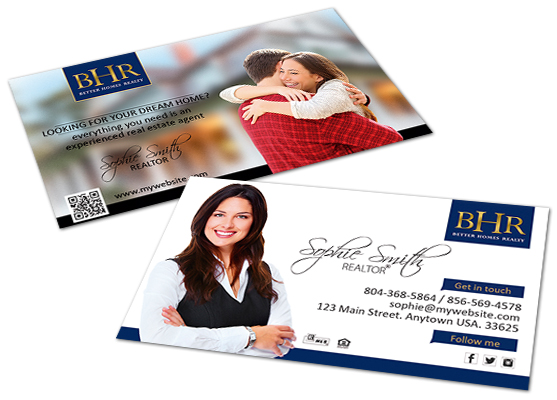 Better Homes Realty Business Cards, Better Homes Realty Agent Business Cards, Modern Better Homes Realty Business Cards, Better Homes Realty Business Card Template