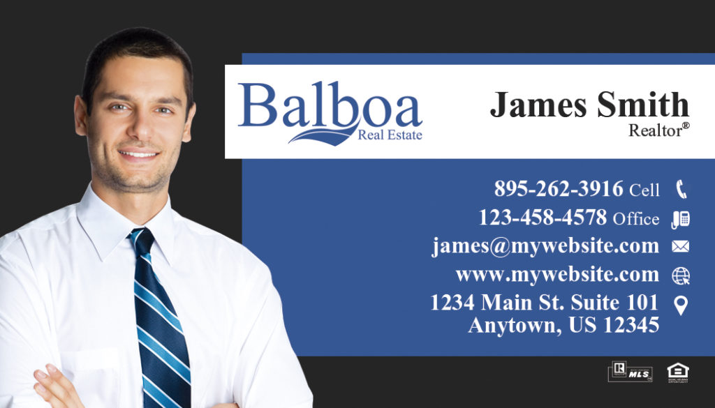 Balboa Real Estate Business Cards 02 Balboa Business Card Template