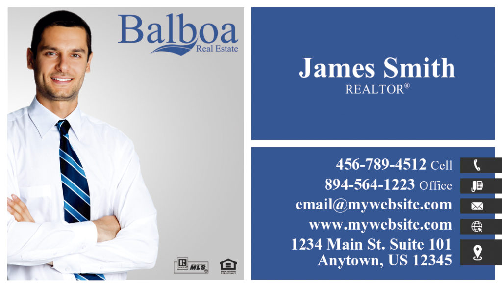 Balboa Real Estate Business Cards 03 Balboa Business Card Template