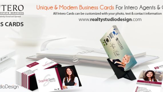 Intero Real Estate Business Card | Unique Intero Real Estate Business Card, Business Cards For Intero Real Estate Agents, Intero Business Card Templates