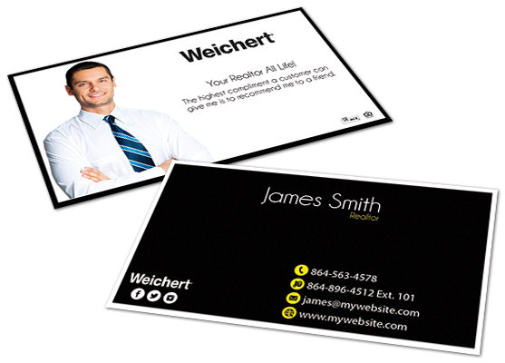 Weichert Realtors Business Cards, Weichert Realtors Agent Business Cards, Modern Weichert Realtors Business Cards, Weichert Realtors Business Card Template