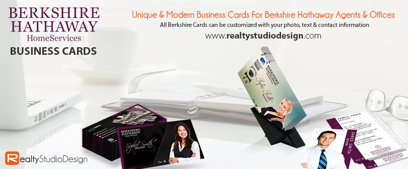 Berkshire Hathaway Business Card | Unique Berkshire Hathaway Business Card, Business Cards For Berkshire Hathaway Agents, Berkshire Hathaway Business Card Templates
