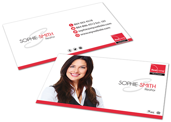 Real Living Business Cards, Real Living Agent Business Cards, Modern Real Living Business Cards, Real Living Business Card Template