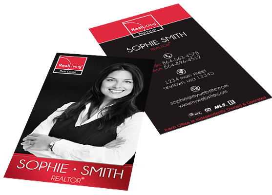 Real Living Business Cards, Real Living Agent Business Cards, Modern Real Living Business Cards, Real Living Business Card Template