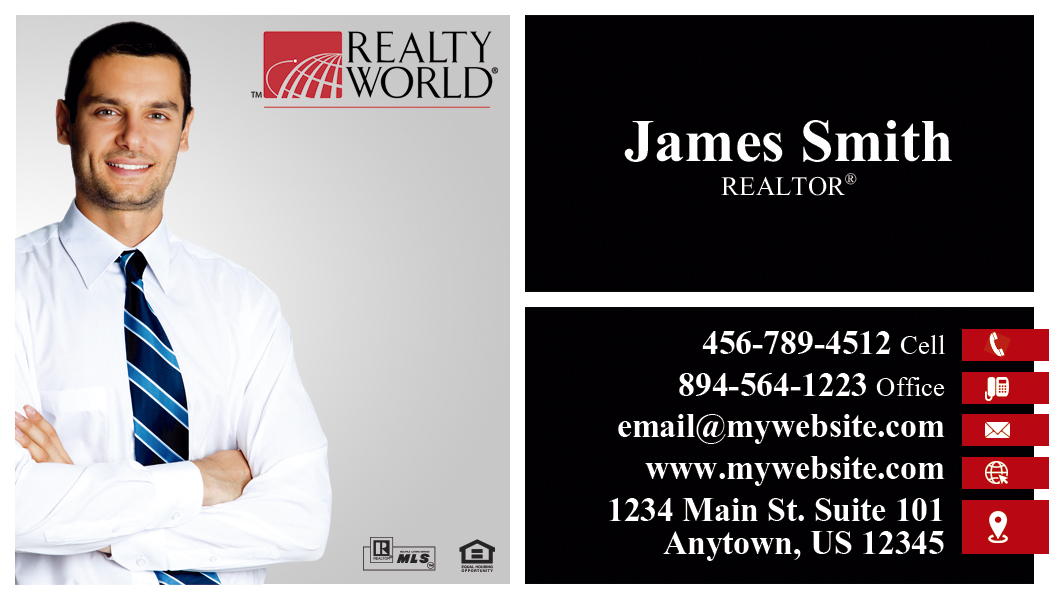 Realty World Cards, Realty World Business Cards, Realty World Agent Cards, Realty World Broker Cards, Realty World Realtor Cards