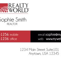Realty World Business Cards, Unique Realty World Business Cards, Best Realty World Business Cards, Realty World Business Card Ideas