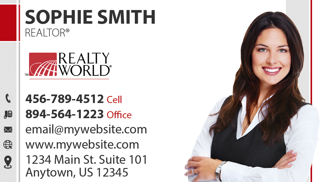 Realty World Cards, Realty World Business Cards, Realty World Agent Cards, Realty World Broker Cards, Realty World Realtor Cards