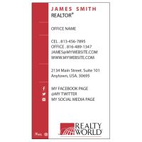Realty World Business Cards, Unique Realty World Business Cards, Best Realty World Business Cards, Realty World Business Card Ideas