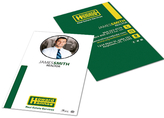 Howard Hanna Business Cards, Howard Hanna Agent Business Cards, Modern Howard Hanna Business Cards, Howard Hanna Business Card Template