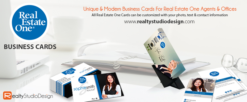 Real Estate One Business Card | Unique Real Estate One Business Card, Business Cards For Real Estate One Agents, Real Estate One Card Templates