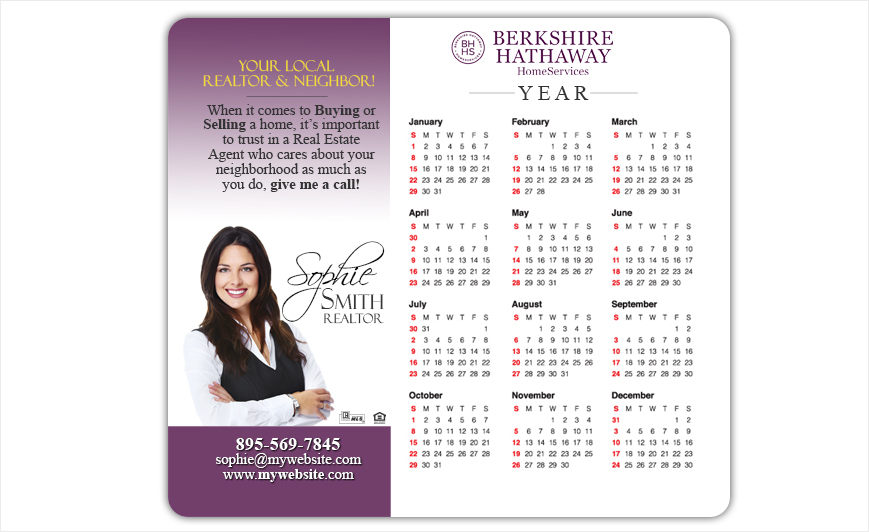 Berkshire Hathaway Calendar Magnets | Berkshire Hathaway Calendar Magnet Templates, Berkshire Hathaway Calendar Magnet Printing