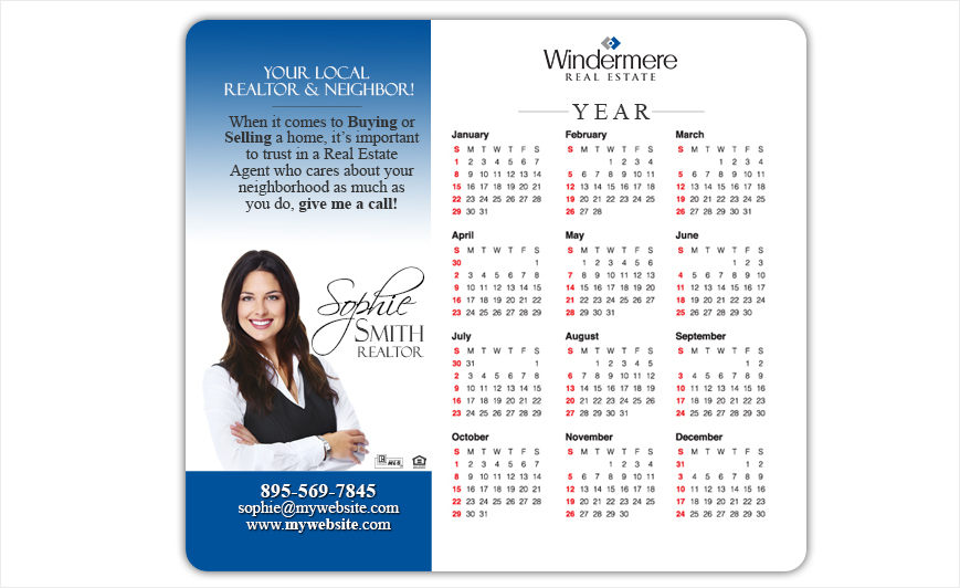 Windermere Real Estate Calendar Magnets | Windermere Real Estate Calendar Magnet Templates, Windermere Real Estate Calendar Magnet Printing