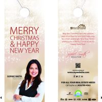 Real Estate Holiday Door Hangers, Real Estate Christmas Door Hangers, Realtor Holiday Door Hangers, Realtor Christmas Door Hangers