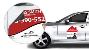 House Shaped Car Magnets | House Shaped Magnetic Car Signs, House Shaped Magnetic Real Estate Signs, Realtor House Shaped Car Magnets