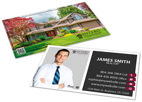 Intero Real Estate Business Cards, Intero Cards, Intero Realtor Business Cards, Intero Real Estate Agent Business Cards, Intero Real Estate Broker Business Cards, Intero Real Estate Office Business Cards