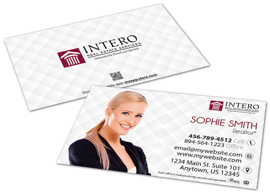 Intero Real Estate Business Cards, Intero Cards, Intero Realtor Business Cards, Intero Real Estate Agent Business Cards, Intero Real Estate Broker Business Cards, Intero Real Estate Office Business Cards
