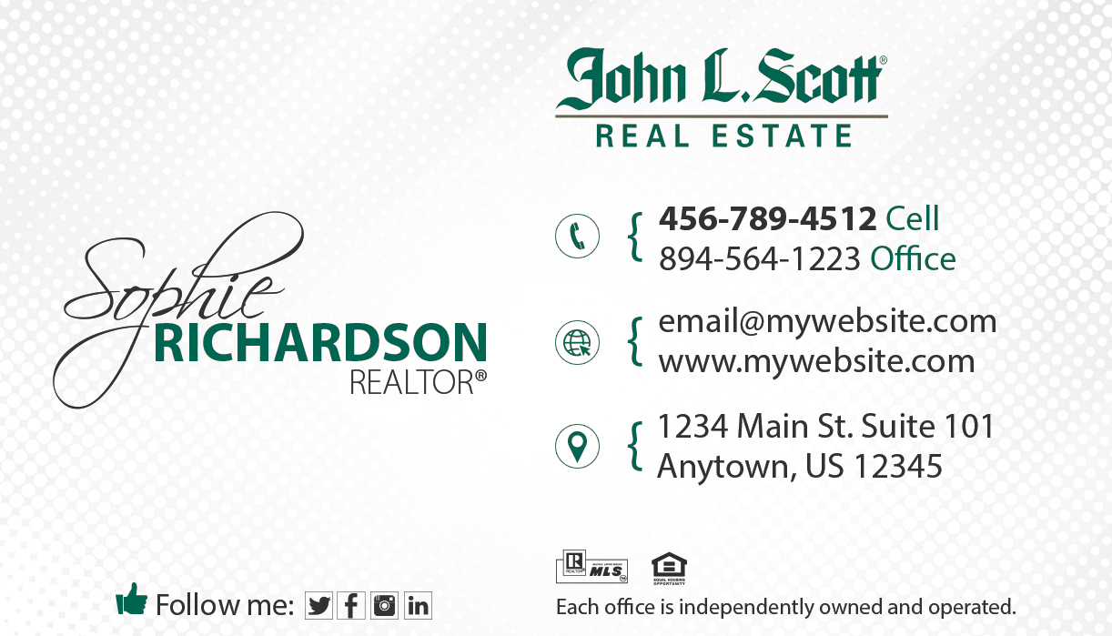 John L Scott Business Cards, John L Scott Cards, John L Scott Business Card Templates, John L Scott Business Card Ideas, John L Scott Business Card Printing, John L Scott Business Card Designs, John L Scott Business Card New Logo