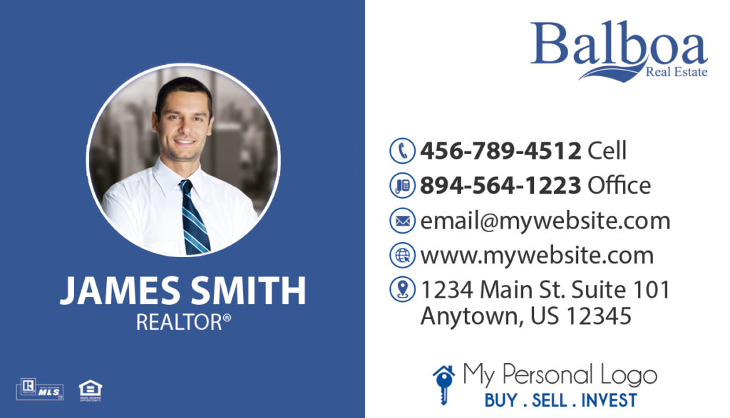 Balboa Real Estate Business Cards 36 Balboa Real Estate Cards