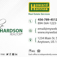 Howard Hanna Cards, Howard Hanna Business Cards, Howard Hanna Agent Cards, Howard Hanna Broker Cards, Howard Hanna Realtor Cards